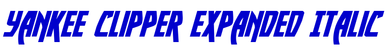 Yankee Clipper Expanded Italic الخط
